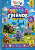 Printable Animal Papercraft Ebook | DIY 3D Paper Animals for Kids | Instant PDF Download