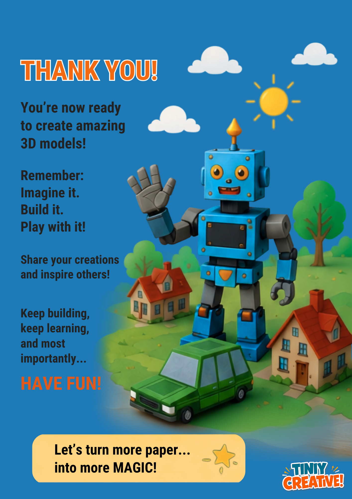 Printable Animal Papercraft Ebook | DIY 3D Paper Animals for Kids | Instant PDF Download